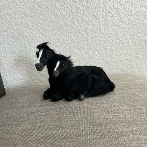 Small black horse pair